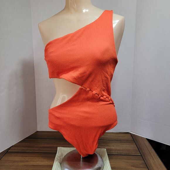Red Carter 1Pc Ladies Swimsuit Orange - Size Large NWT - Picture 1 of 6